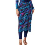 Printed Skirt 4-Piece Swimsuit