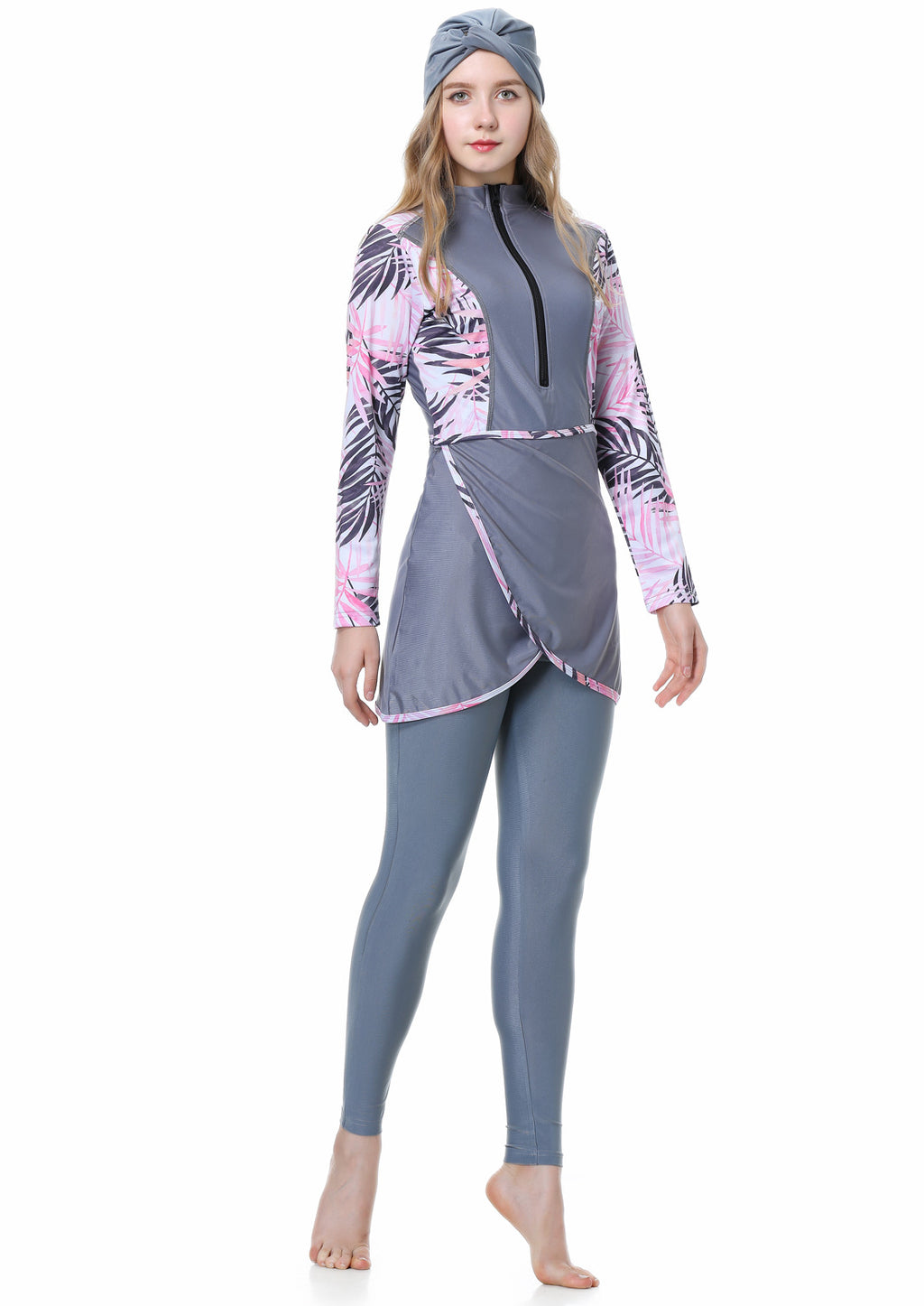 Colored Printing Colorful 3PCS Swimwear Burkini