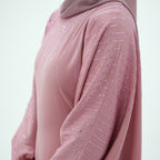 Luxury Rhinestone Embellished Abaya Dress