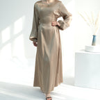 Satin Dress for Women with Hijab