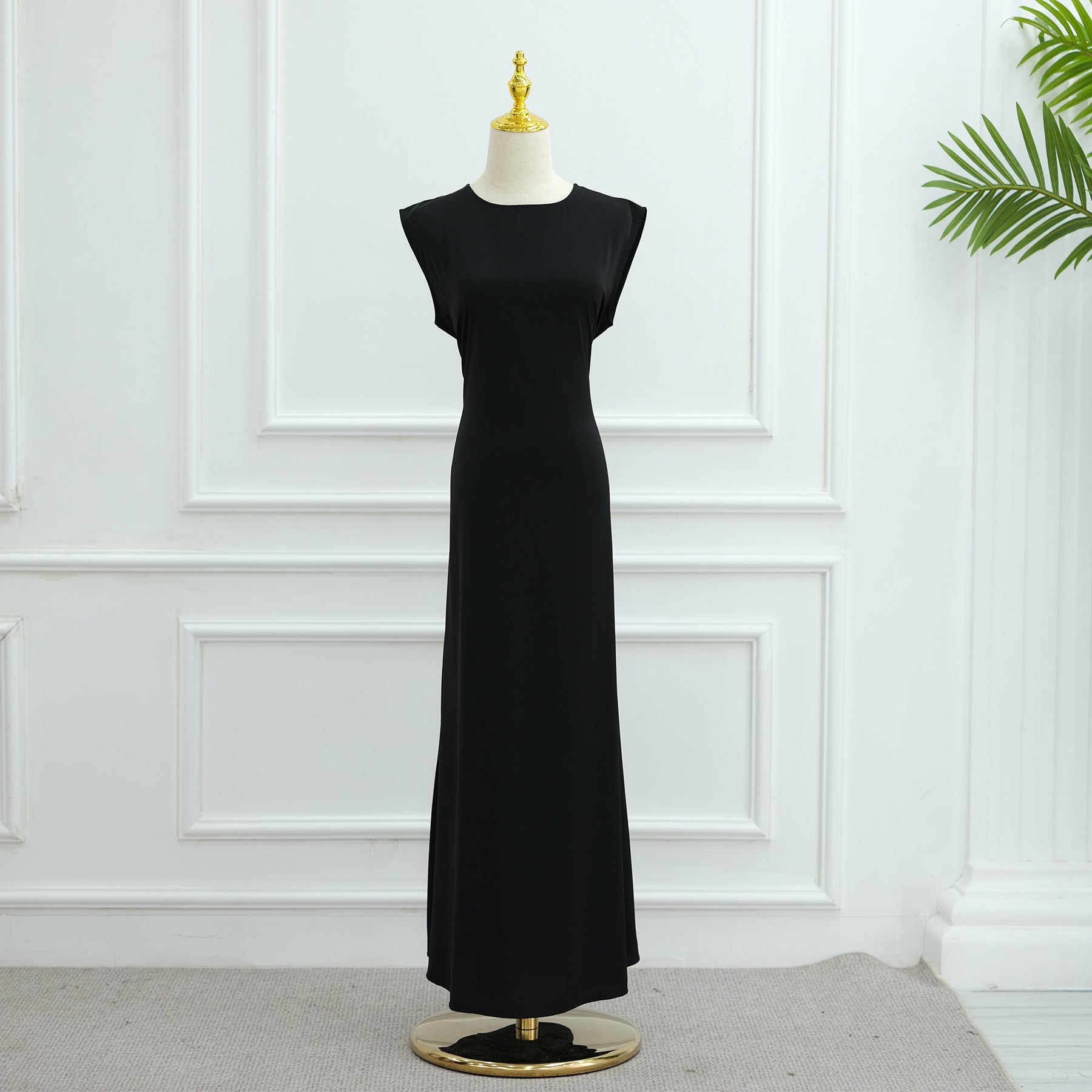 Solid Color Sleeveless Inner Dress