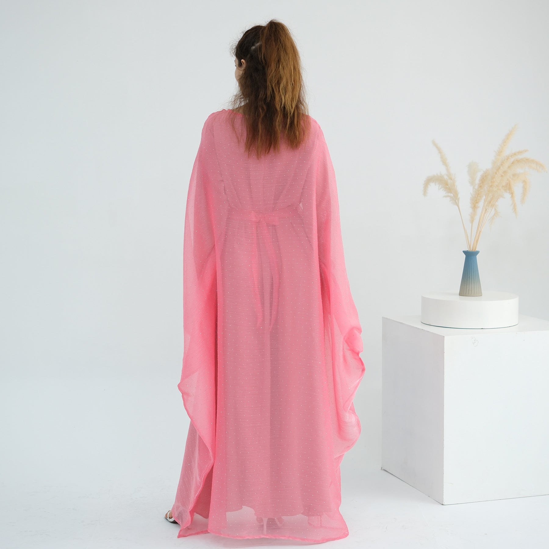 Luxury Sequin Dress 3PCS Abaya