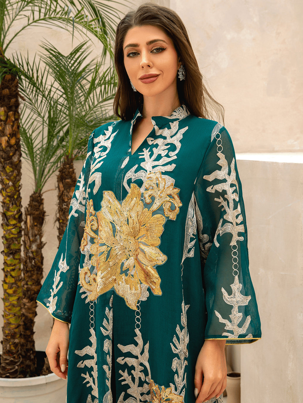 Long Sleeve Loose Kaftan
