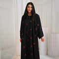 Flower Embroidered Abaya with Hijab