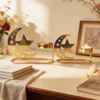 Ramadan Crescent Moon Star Tealight Holder
