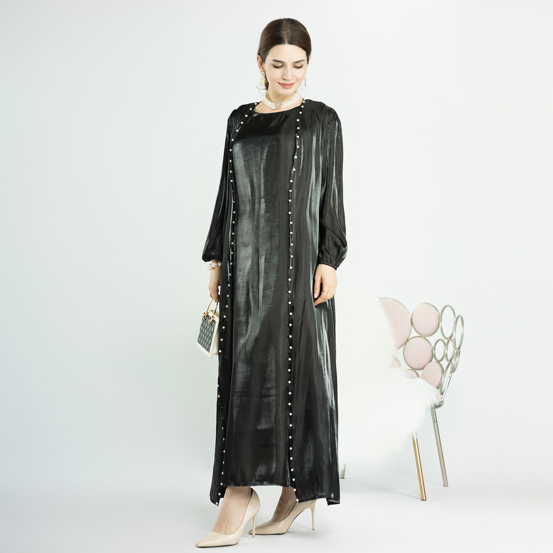 Lightweight Silk Satin Abaya