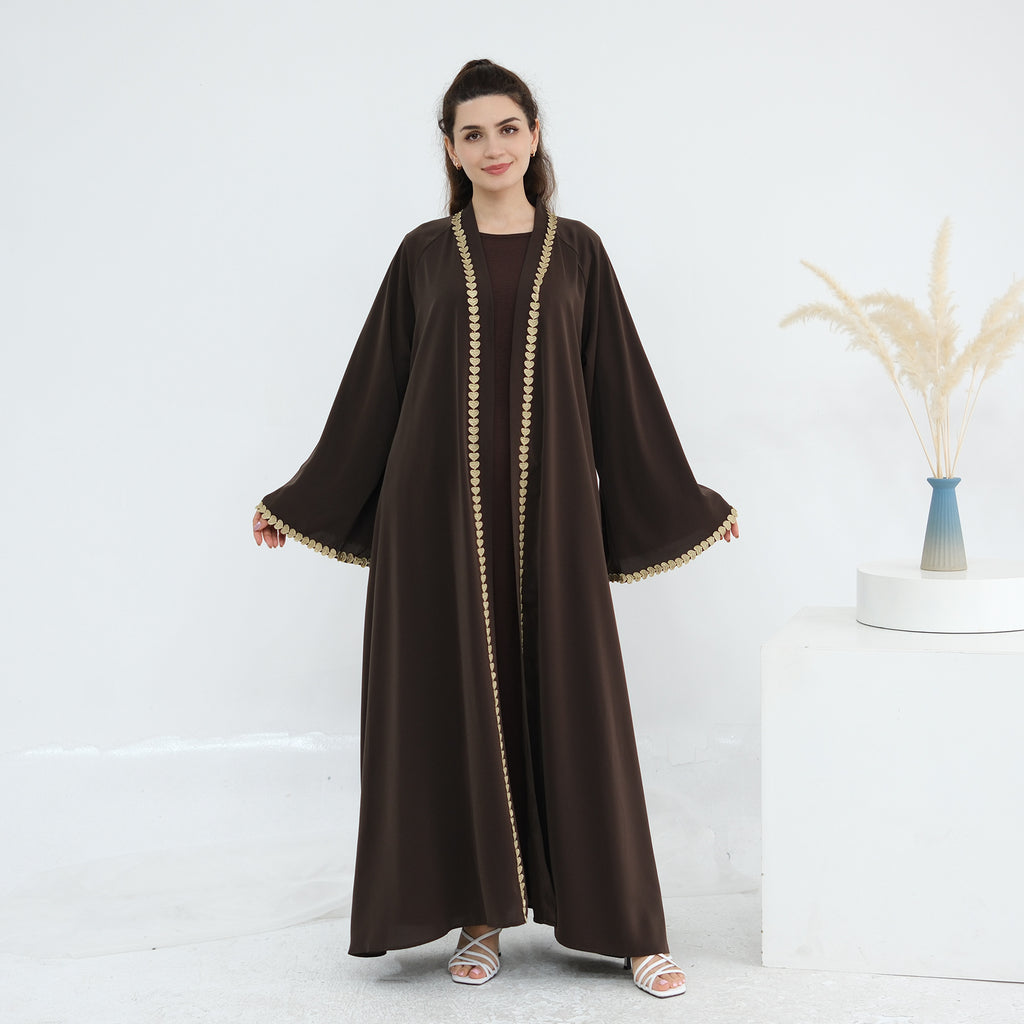 Gold Yoke Abaya