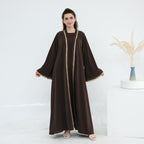 Gold Yoke Abaya
