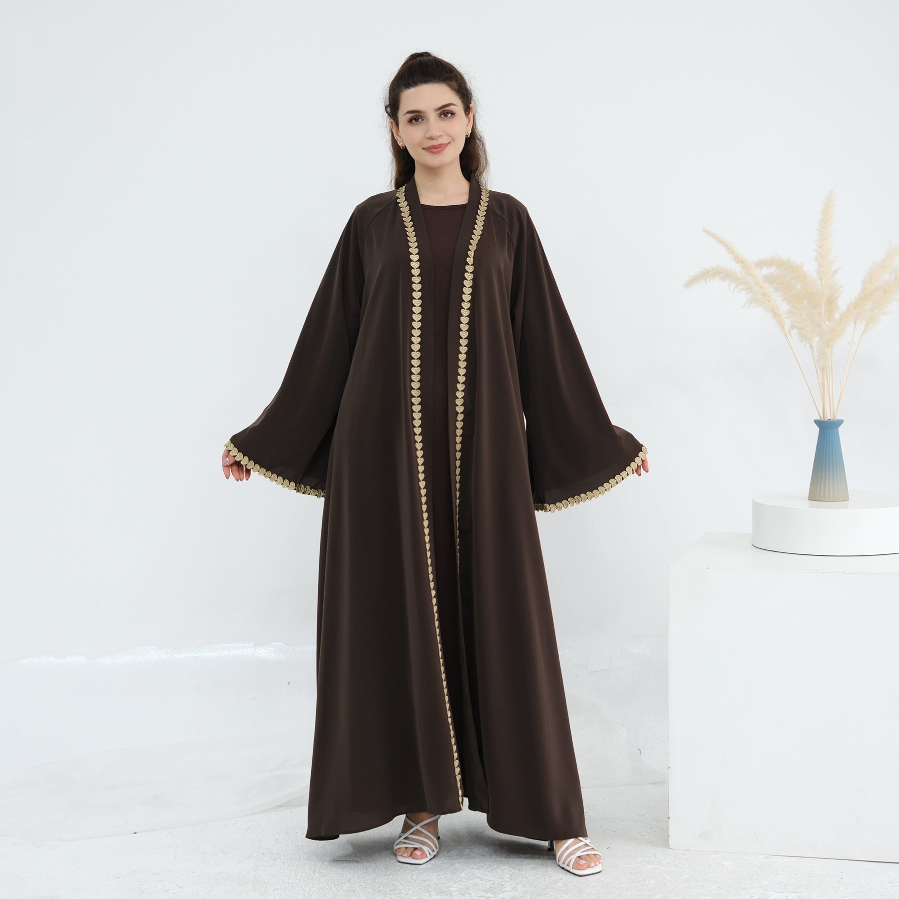 Gold Yoke Abaya