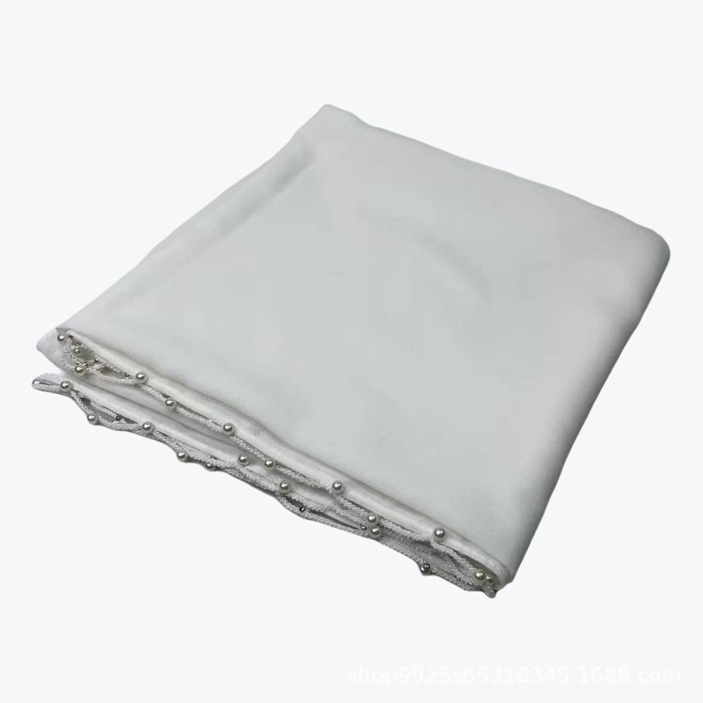 Solid Color Wave Edge Hijab