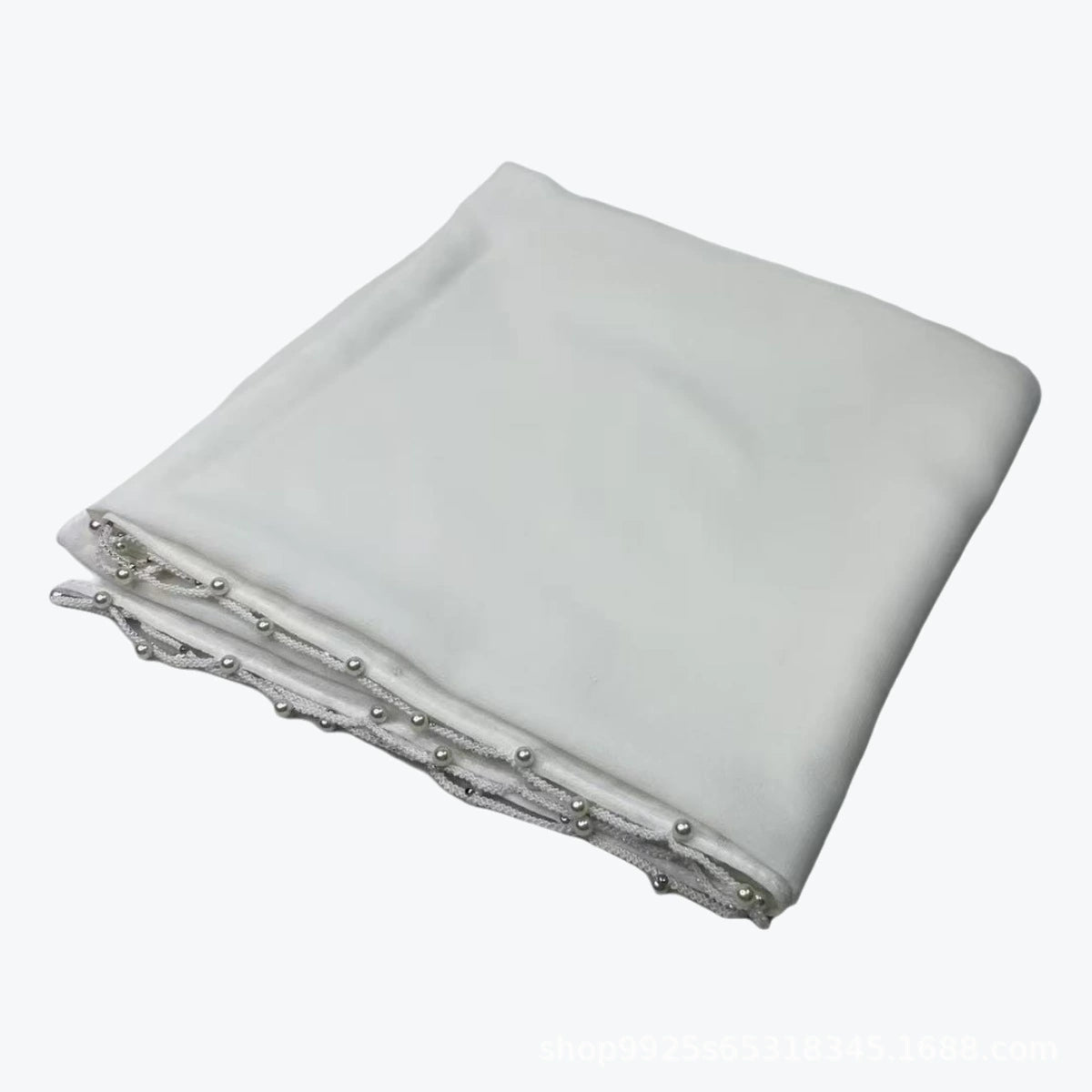 Solid Color Wave Edge Hijab