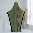 Sleeve Hooded Abaya with Hijab