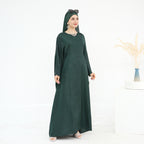 Jacquard Fashion Dress Abaya with Hijab