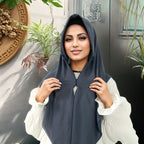 Golden Crown Chiffon Long Scarf for Women