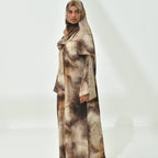 Fashion Printed Abaya with Hijab