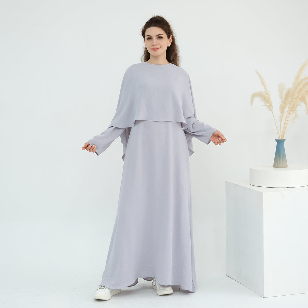 Elegant Cape Dress Set