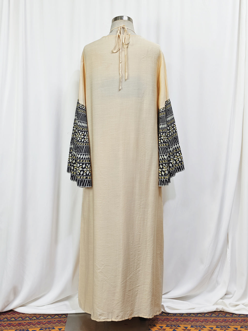 Printed Cardigan Halter Top 2PCS Abaya