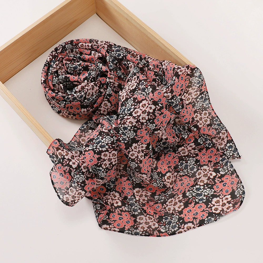 Rose Flower Printed Hijab