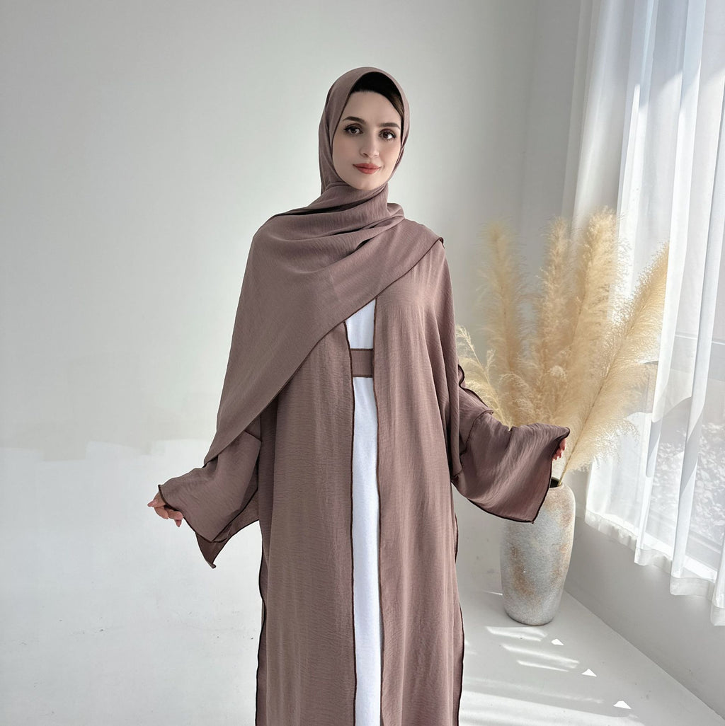 Cardigan Robe Abaya With Hijab