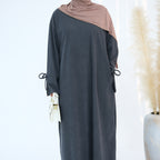Bow Sleeve Modest Abaya Dress