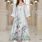 Printed Beaded and inlay Abaya