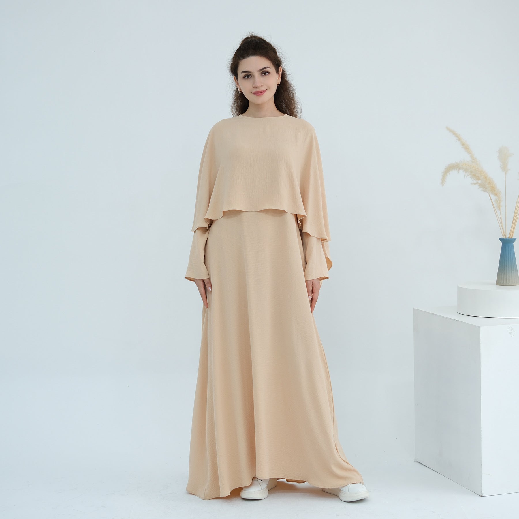 Elegant Cape Dress Set