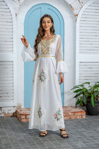 Luxury White Kaftan