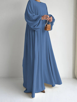 Plain Bubble Sleeve Abaya