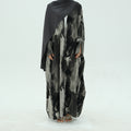 Colorful Printed Cardigan Abaya