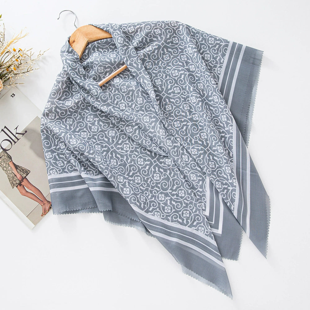 100 Color Wave Printed Hijab 1-25