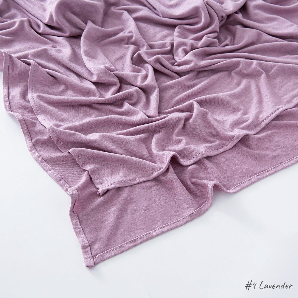 حجاب من القطن والحرير المجعد