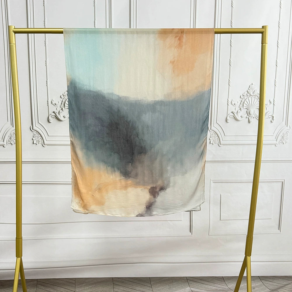 Watercolor Printed Hijab