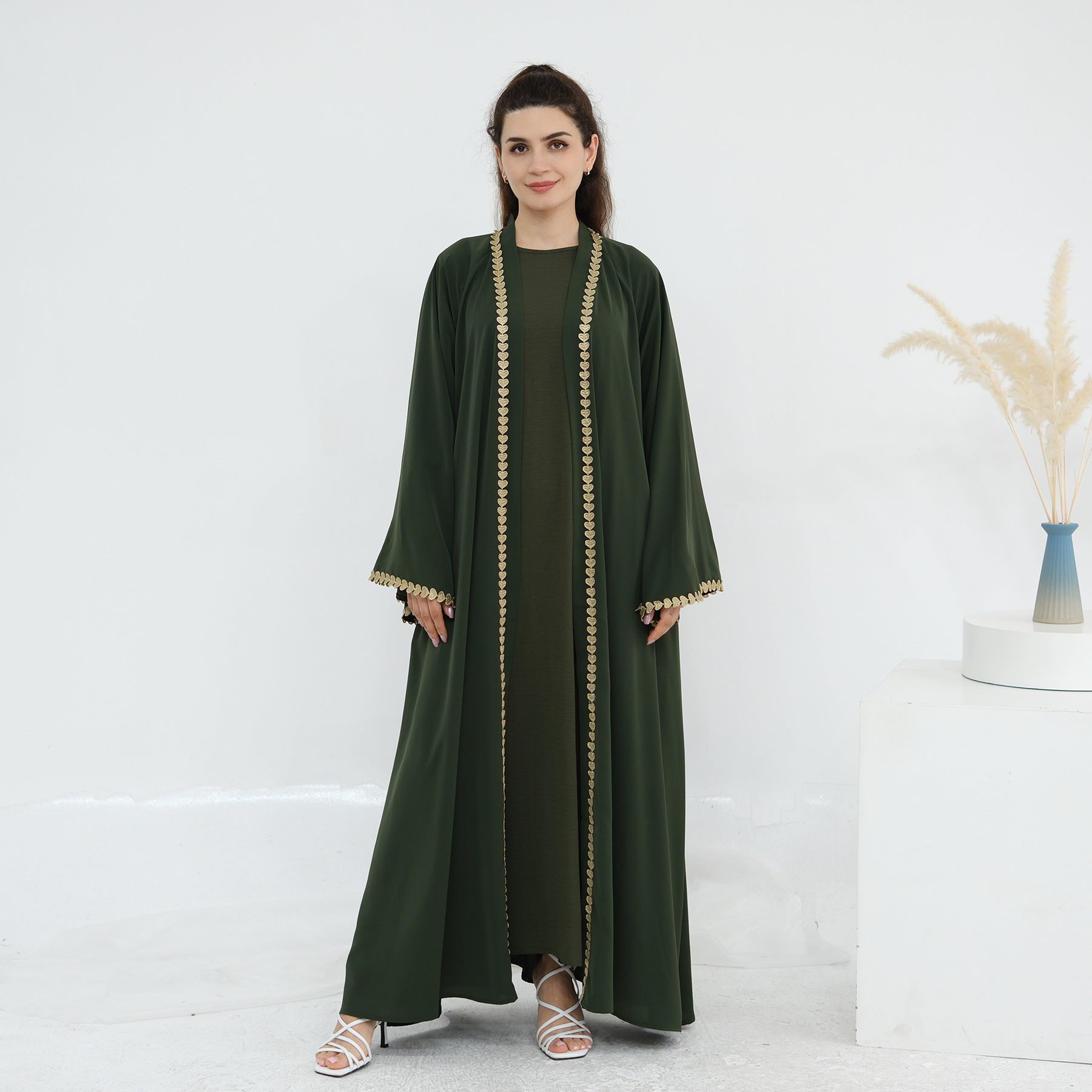 Gold Yoke Abaya
