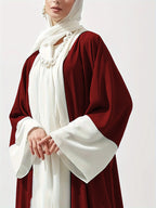 عبايات شيفون بوليجولي مع الحجاب 