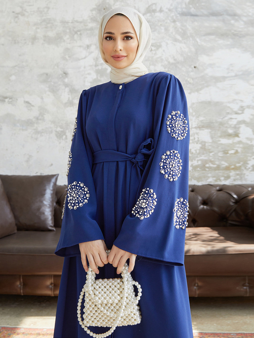 Nail Bead Hot Stamping Elegant Dress