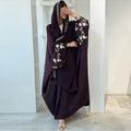 Embroidery Open Abaya
