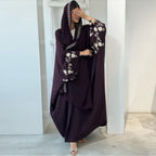 Embroidery Open Abaya