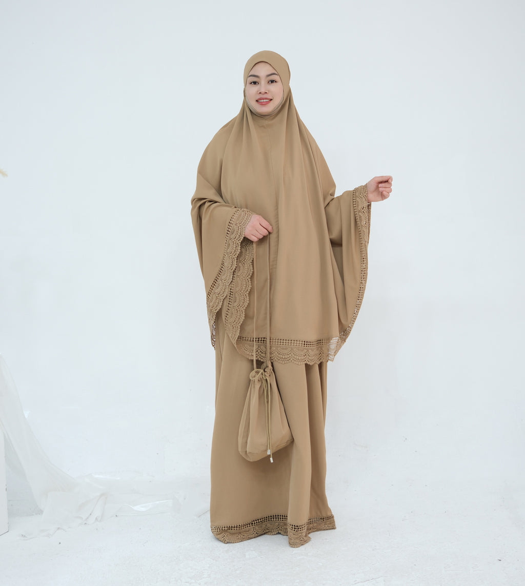 4 Pcs Prayer Abaya Set