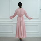Solid Color Simple Dress Abaya
