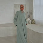 Loose-fitting Casual Solid Color Abaya