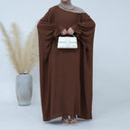 Solid Color Lantern Dress Abaya