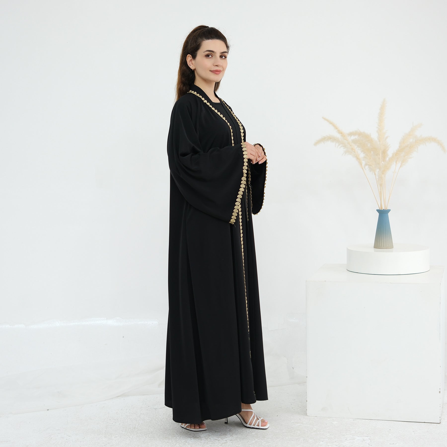 Gold Yoke Abaya