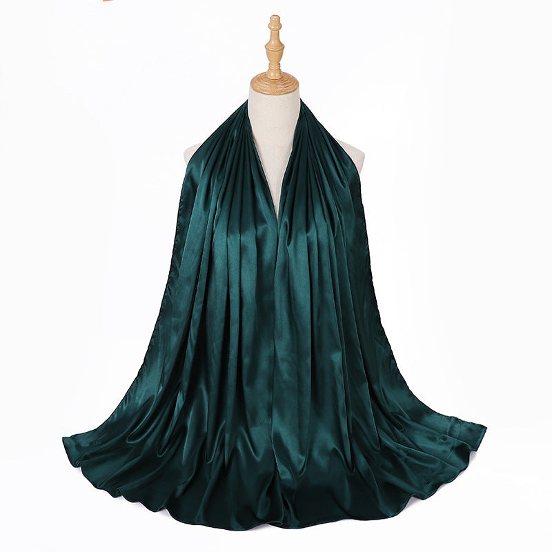 حجاب عصري بلون واحد 