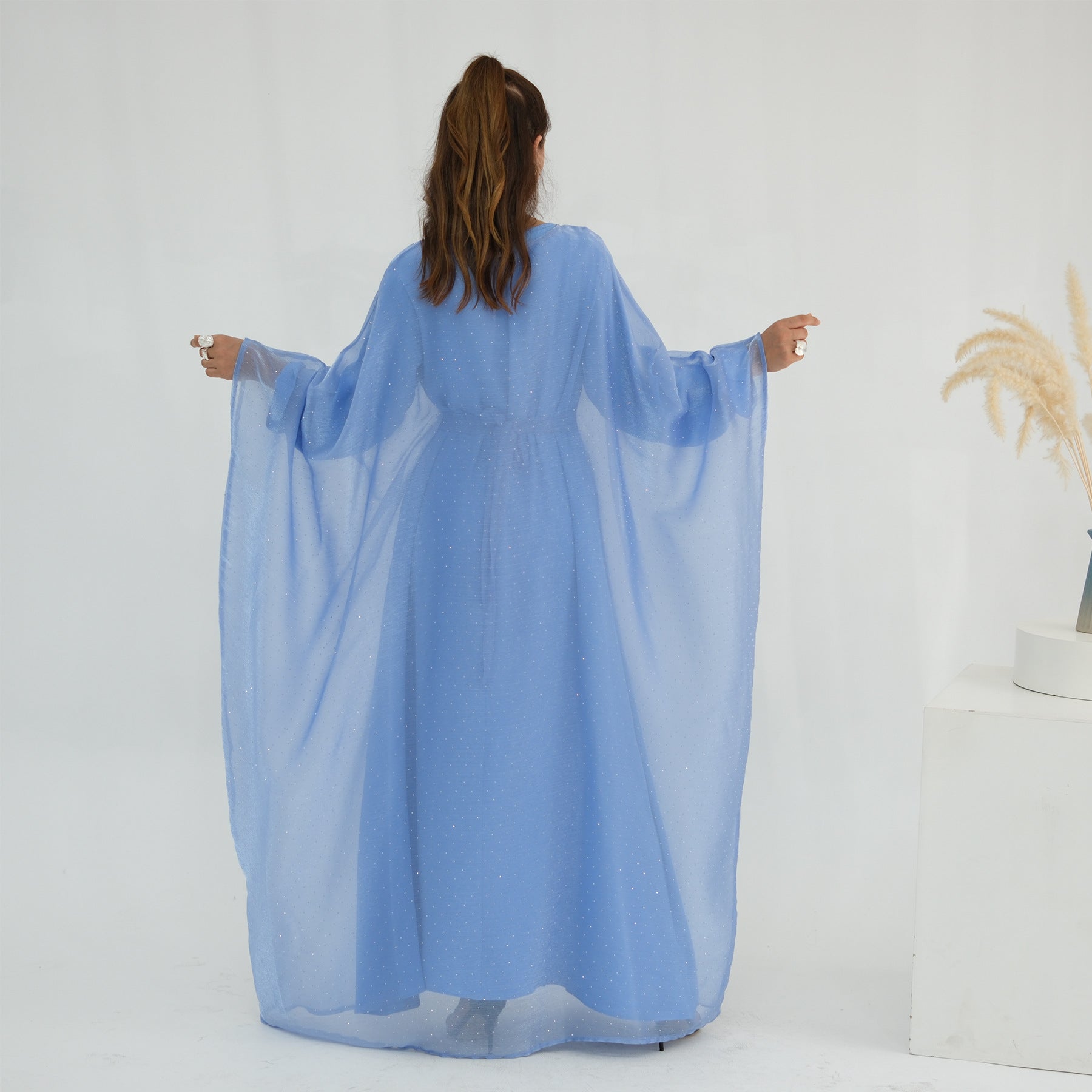 Luxury Sequin Dress 3PCS Abaya