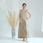 Solid Color Abaya Dress