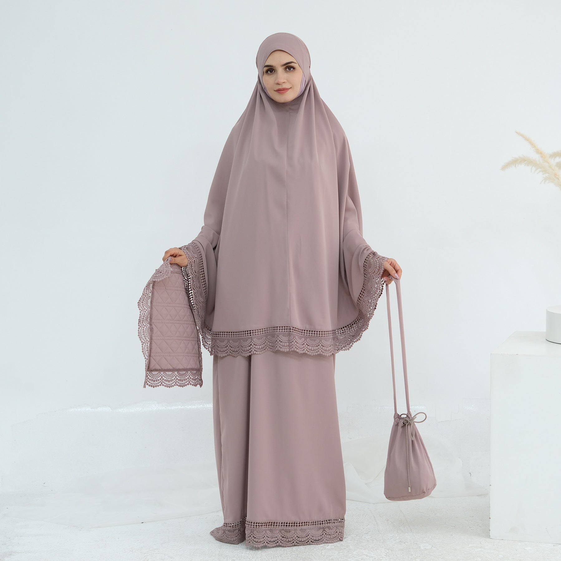 4 Pcs Prayer Abaya Set