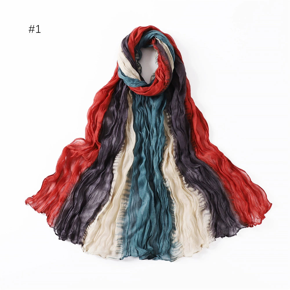 Rainbow Colored Twisted Hijab