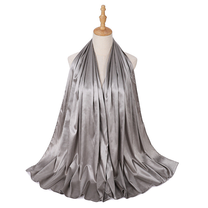 حجاب عصري بلون واحد 