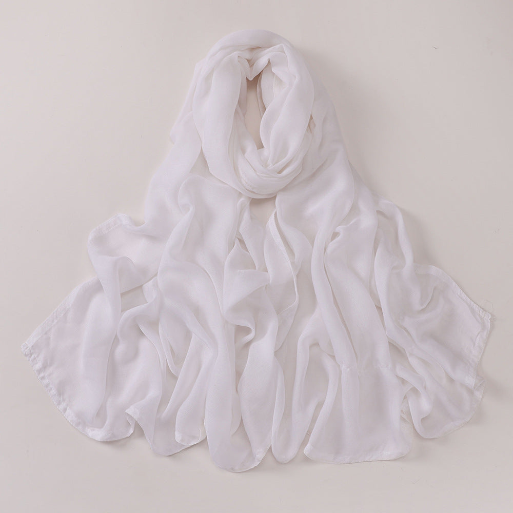 حجاب مودال ناعم ورفيع ذو حافة عريضة