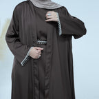 Bead Abayas with Crystal Chain
